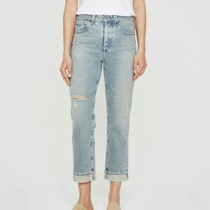 NWT - AG Adriano Goldschmied Alexxis Cuffed Crop - Size 27